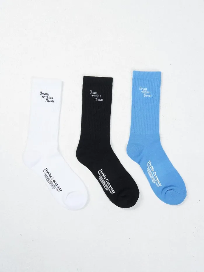 Accessories 3 Pack Sock Blue Yonder Thrills Socks