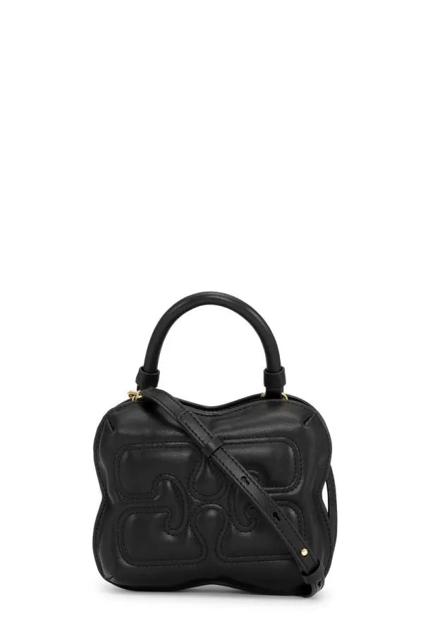 AccessoriesBags GANNI Mini Bags Small Black Butterfly Crossbody Bag Black