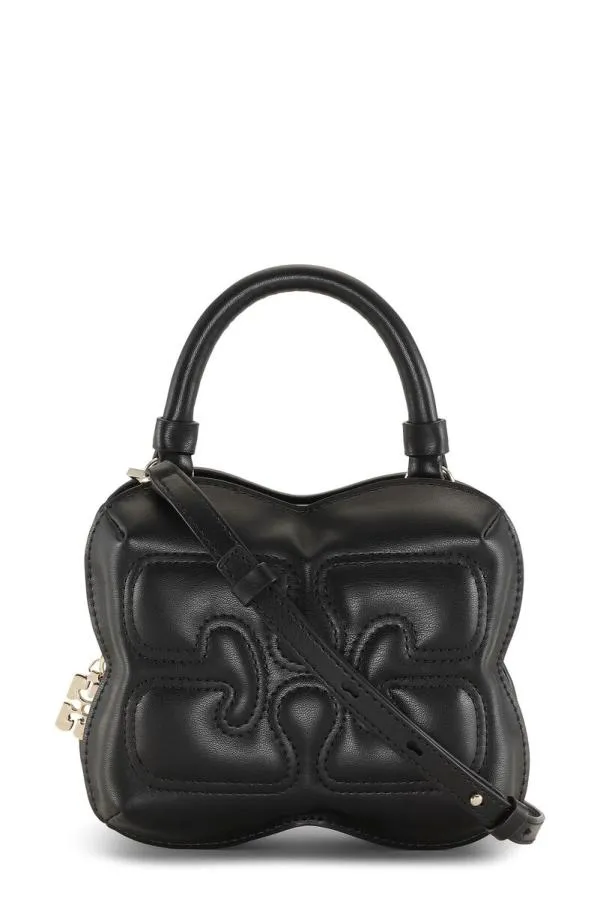 AccessoriesBags GANNI Mini Bags Small Black Butterfly Crossbody Bag Black