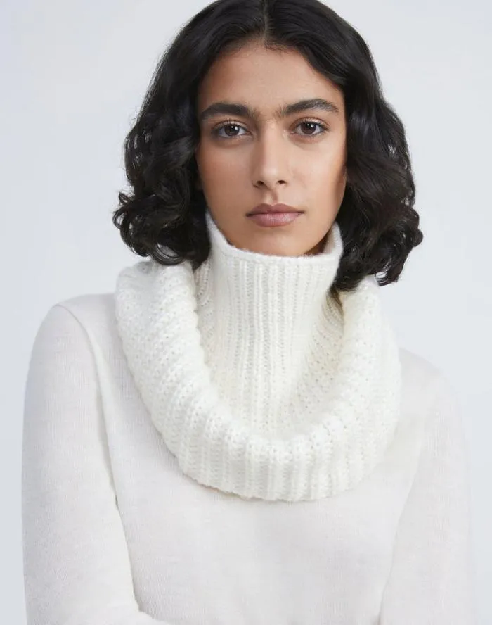 Accessories CashmereSilk Chainette Fisherman Rib Snood Cloud Lafayette 148 New York Winter Accessories