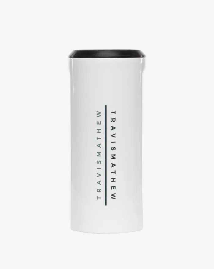 Accessories Drinkware TravisMathew FULL AMENITIES SLIM CAN COOLER White