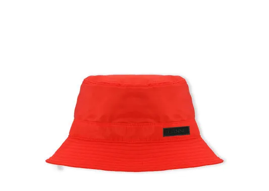 Accessories GANNI Hats Red Bucket Hat Racing Red