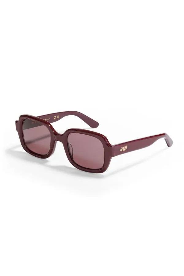 Accessories GANNI Sunglasses X ACE and TATE TWIGGY SUNGLASSES Burgundy