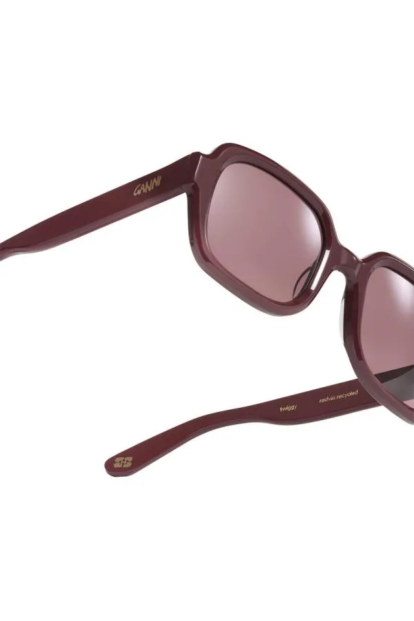 Accessories GANNI Sunglasses X ACE and TATE TWIGGY SUNGLASSES Burgundy