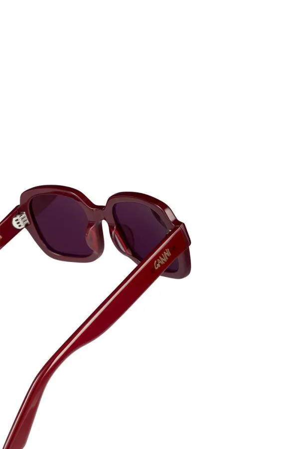 Accessories GANNI Sunglasses X ACE and TATE TWIGGY SUNGLASSES Burgundy