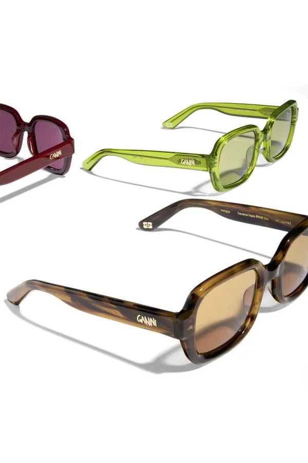 Accessories GANNI Sunglasses X ACE and TATE TWIGGY SUNGLASSES Burgundy