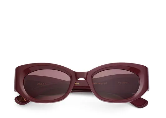 Accessories GANNI Sunglasses X ACE and TATE XENA SUNGLASSES Burgundy