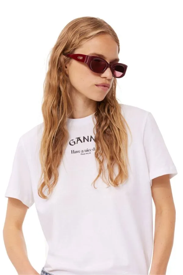 Accessories GANNI Sunglasses X ACE and TATE XENA SUNGLASSES Burgundy