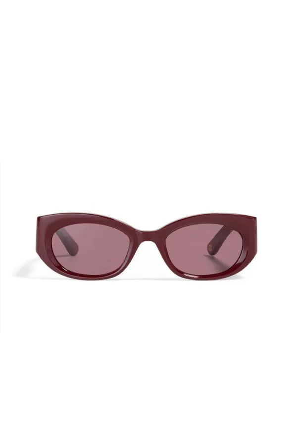 Accessories GANNI Sunglasses X ACE and TATE XENA SUNGLASSES Burgundy