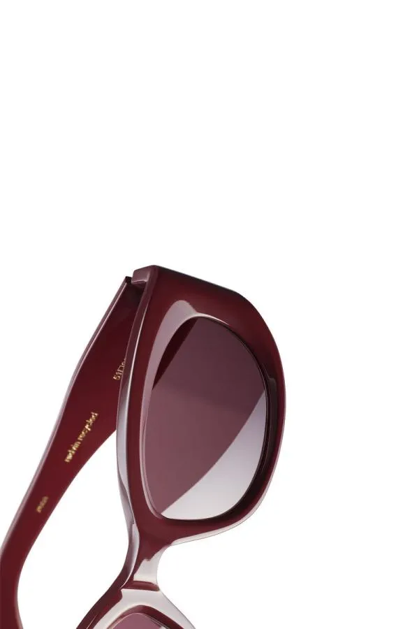 Accessories GANNI Sunglasses X ACE and TATE XENA SUNGLASSES Burgundy