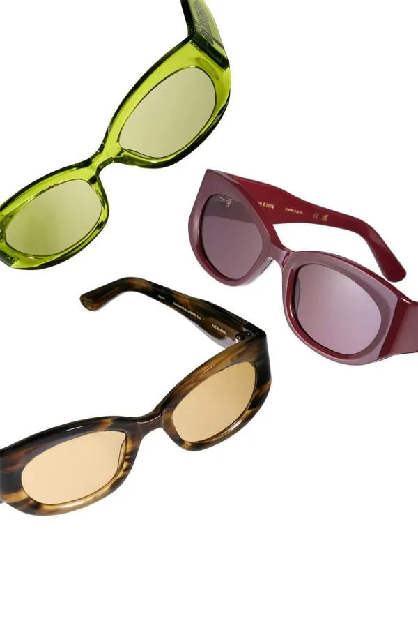 Accessories GANNI Sunglasses X ACE and TATE XENA SUNGLASSES Burgundy