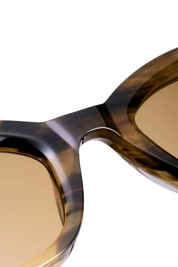 Accessories GANNI Sunglasses X ACE and TATE XENA SUNGLASSES Tobacco Brown