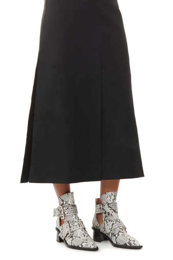 AccessoriesShoes GANNI Buckle Shoes Snake Printed Chunky Buckle Open Cut Boots Sand AccessoriesShoes GANNI Buckle Shoes Snake Printed Chunky Buckle Open Cut Boots Sand