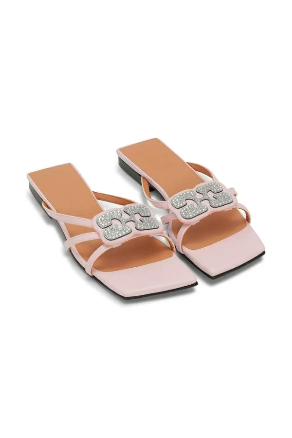 AccessoriesShoes GANNI Sandals Lilac Butterfly Strass Flat Sandals Light Lilac AccessoriesShoes GANNI Sandals Lilac Butterfly Strass Flat Sandals Light Lilac