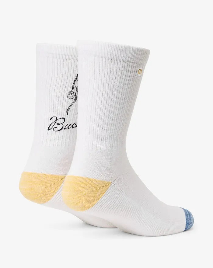 Accessories Socks TravisMathew LOST BUCKETS CREW SOCK White