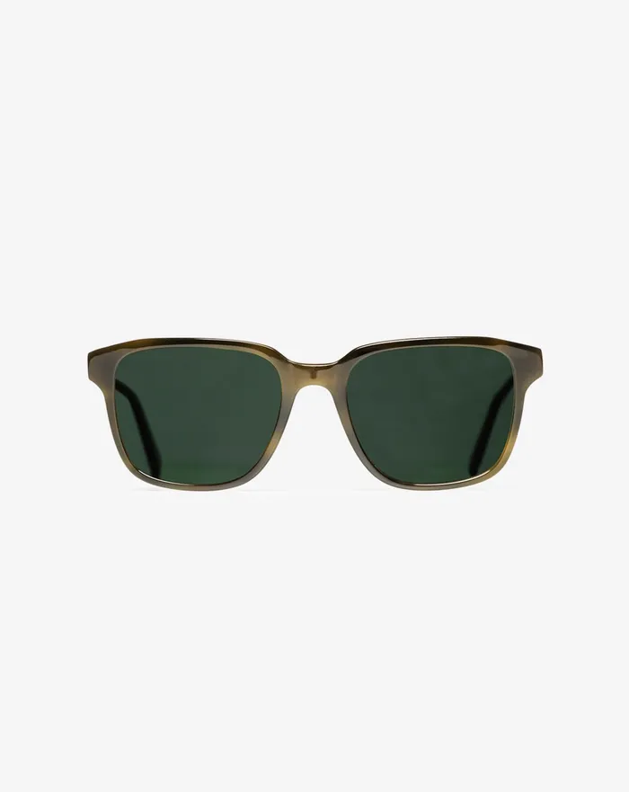 Accessories Sunglasses TravisMathew OFFDAZE SUNGLASSES Light Brindle Tort Green Polar