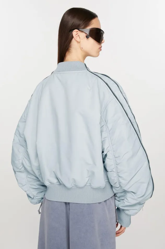 Acne Studios Bomber Jacket Powder Blue Women Outerwear