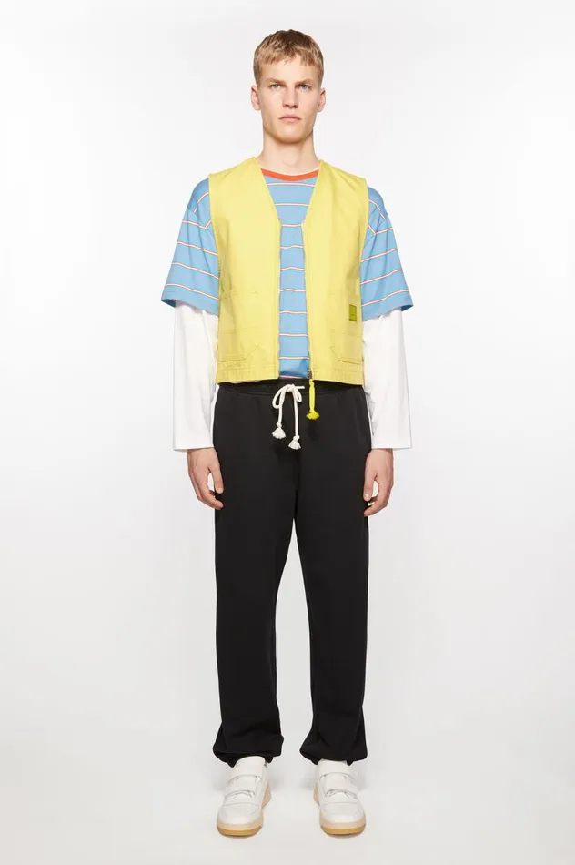 Acne Studios Canvas Vest Jacket Dusty Yellow Women Outerwear