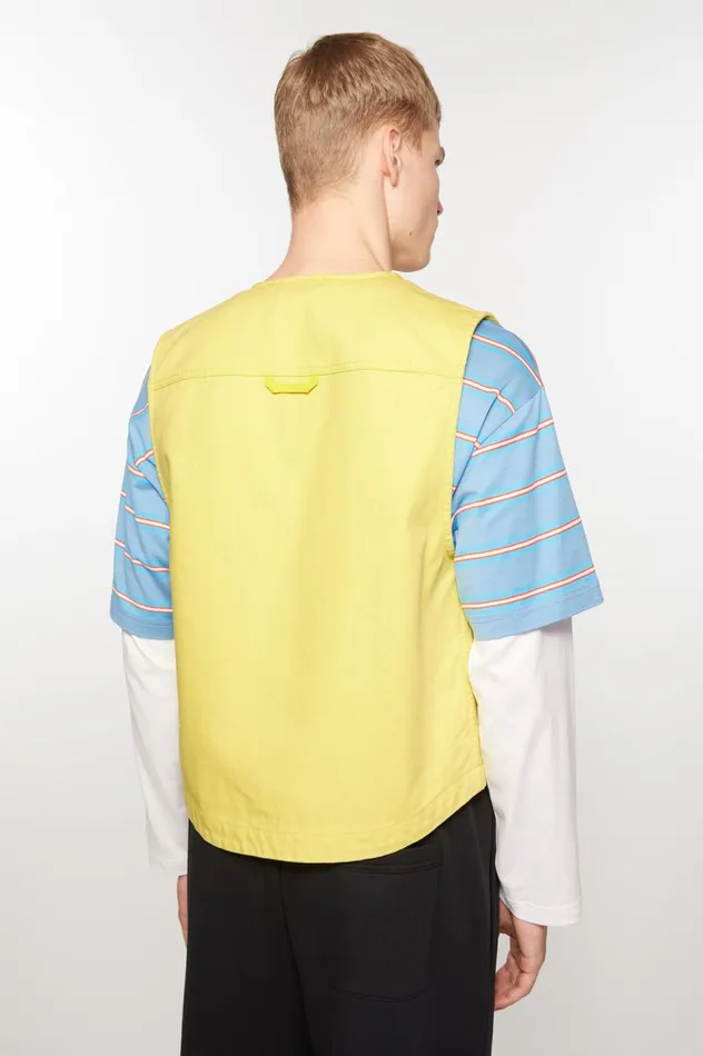 Acne Studios Canvas Vest Jacket Dusty Yellow Women Outerwear