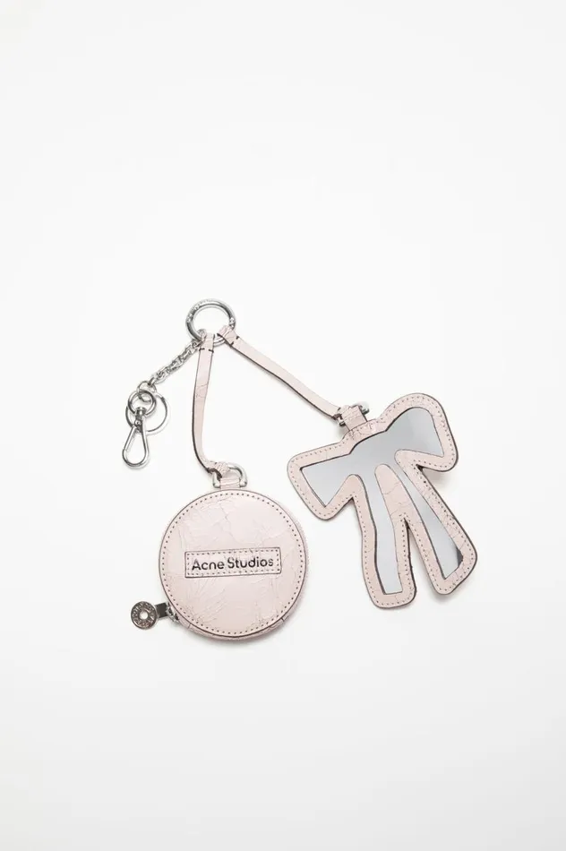 Acne Studios Coin Wallet And Bow Mirror Pastel Pink Men Small Leather Goods