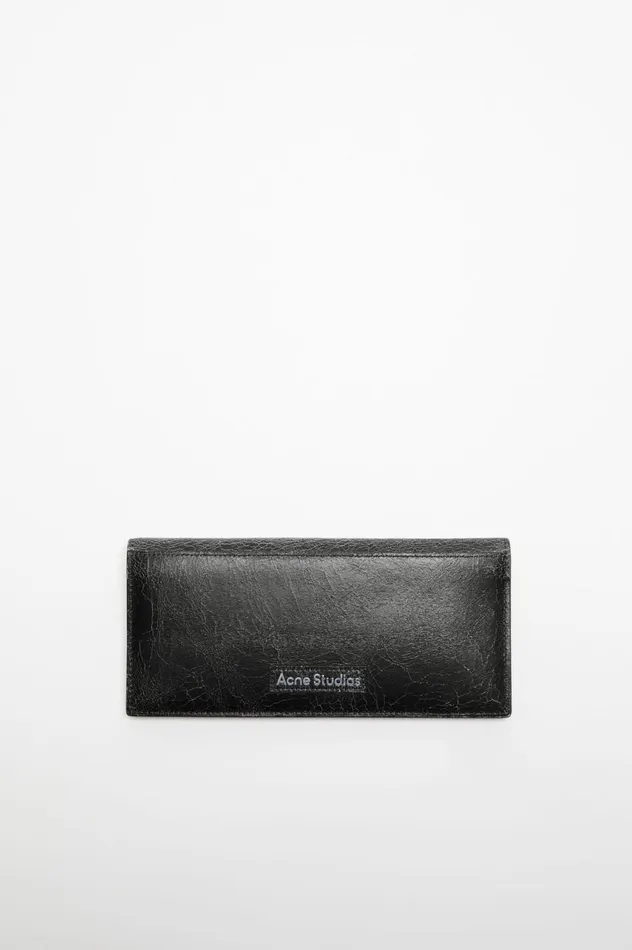 Acne Studios Continental Wallet Black Women Small Leather Goods