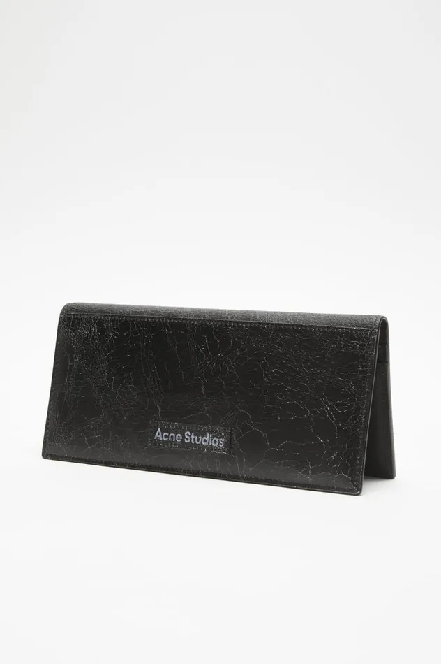 Acne Studios Continental Wallet Black Women Small Leather Goods