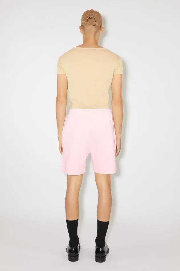 Acne Studios Cotton Sweat Shorts Light Pink Women Shorts