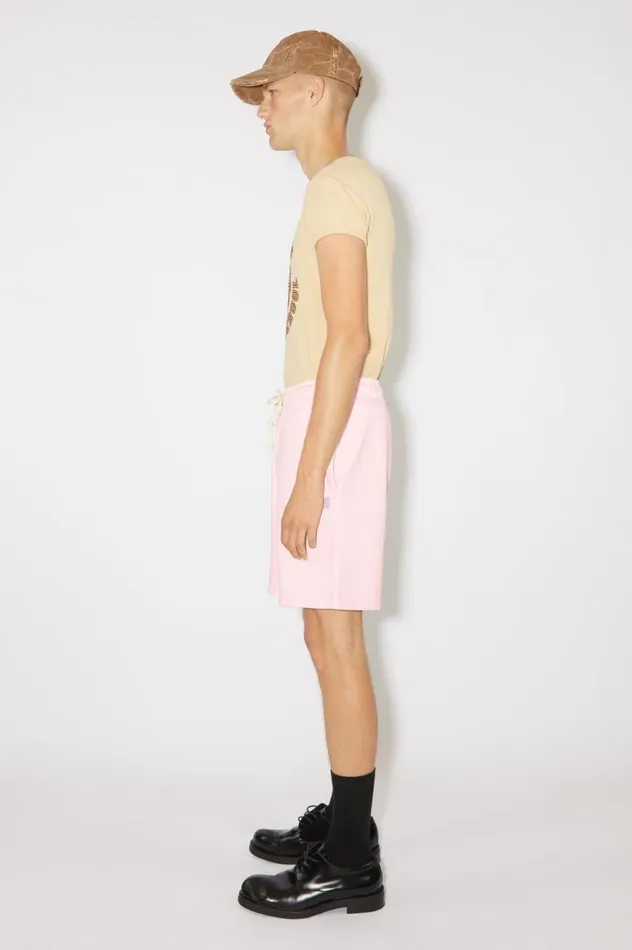 Acne Studios Cotton Sweat Shorts Light Pink Women Shorts