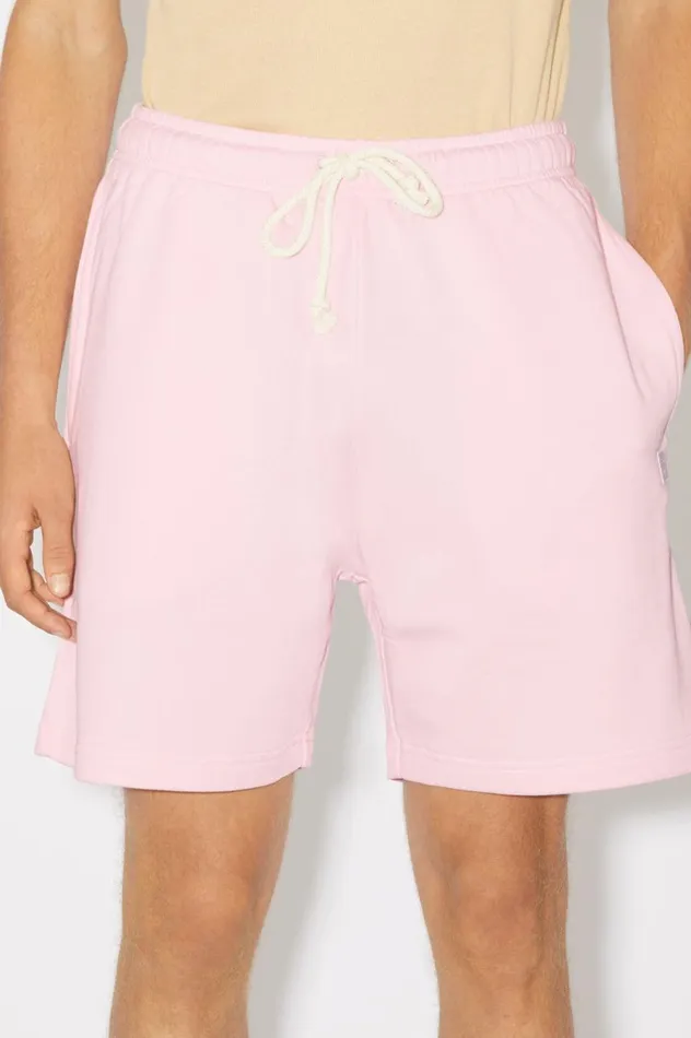 Acne Studios Cotton Sweat Shorts Light Pink Women Shorts