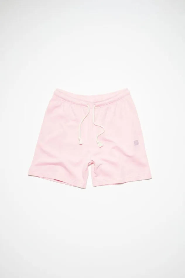 Acne Studios Cotton Sweat Shorts Light Pink Women Shorts