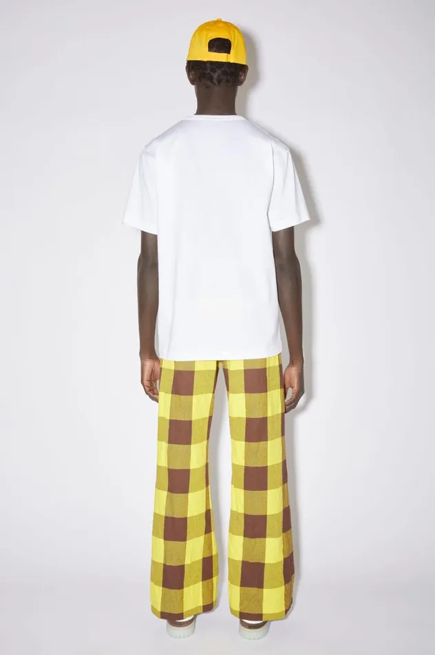Acne Studios Crew Neck Tshirt 8211 Regular Fit Optic White Women Tshirts