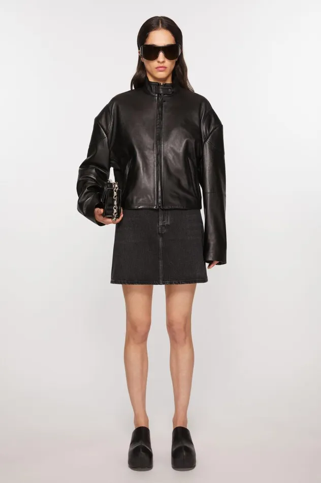 Acne Studios Denim Skirt Black Women Skirts