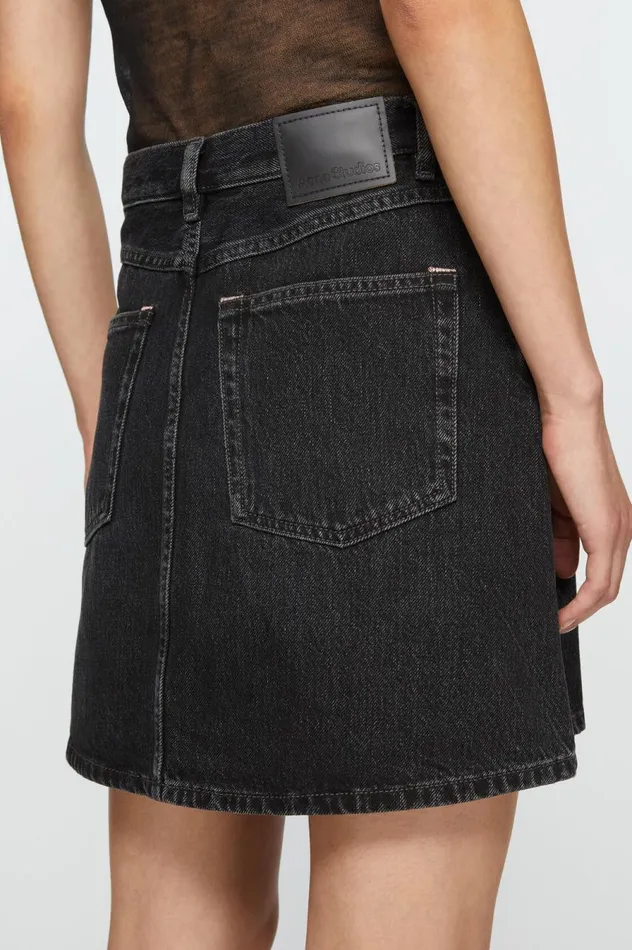 Acne Studios Denim Skirt Black Women Skirts