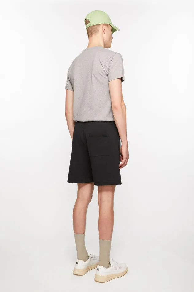 Acne Studios Fleece Shorts Black Men Shorts