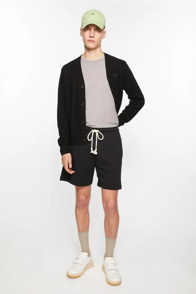 Acne Studios Fleece Shorts Black Men Shorts