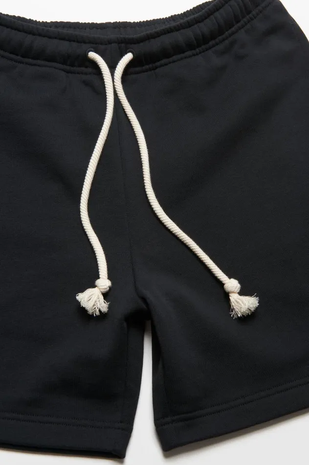 Acne Studios Fleece Shorts Black Men Shorts