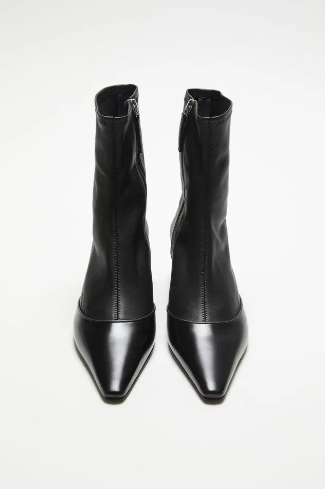 Acne Studios Heeled Ankle Boots Black Women Shoes
