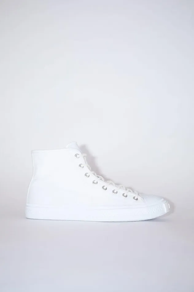 Acne Studios High Top Sneakers Optic White Men Shoes