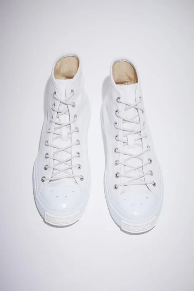 Acne Studios High Top Sneakers Optic White Men Shoes