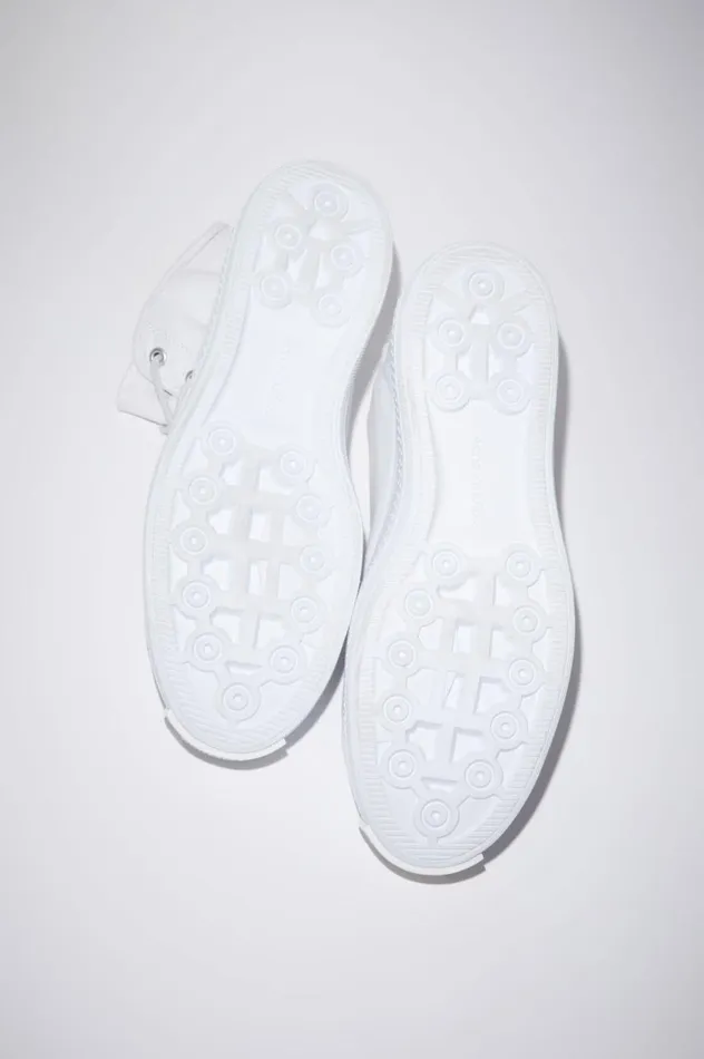 Acne Studios High Top Sneakers Optic White Men Shoes