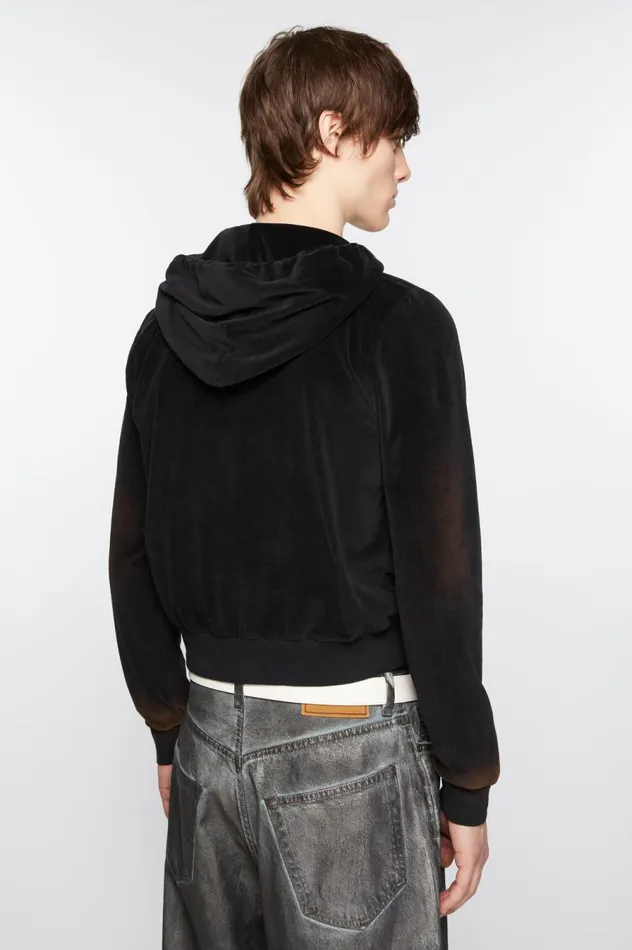 Acne Studios Hooded Sweater 8211 Fitted Fit Black Men Sweatshirts