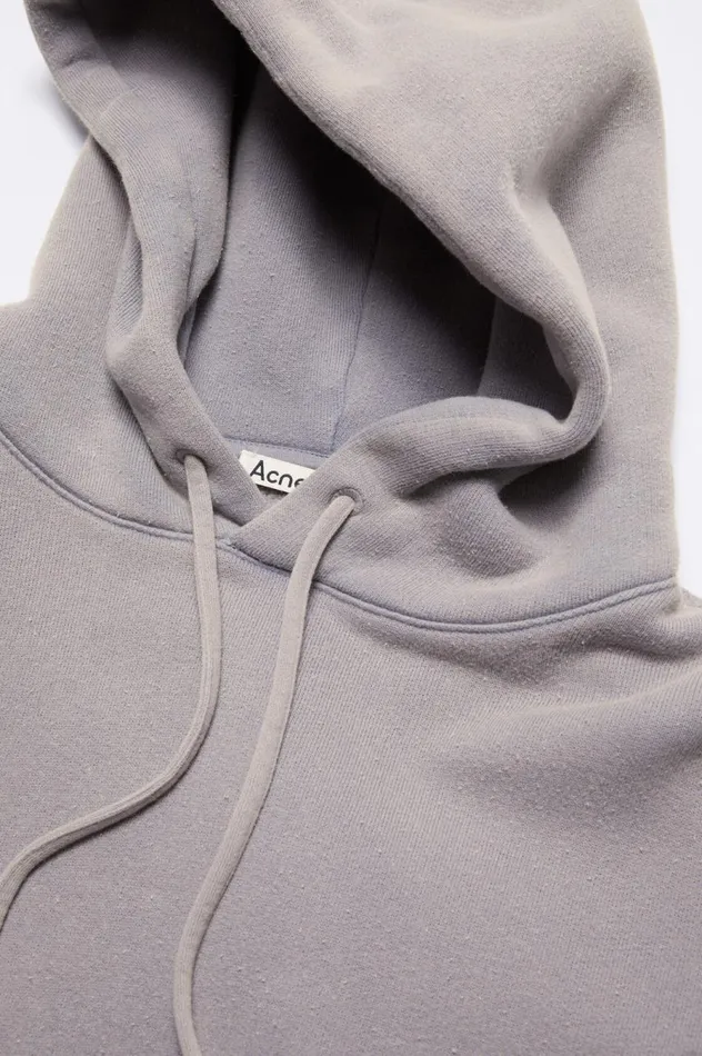Acne Studios Hooded Sweater Logo Patch Dusty Purple Men Sweatshirts