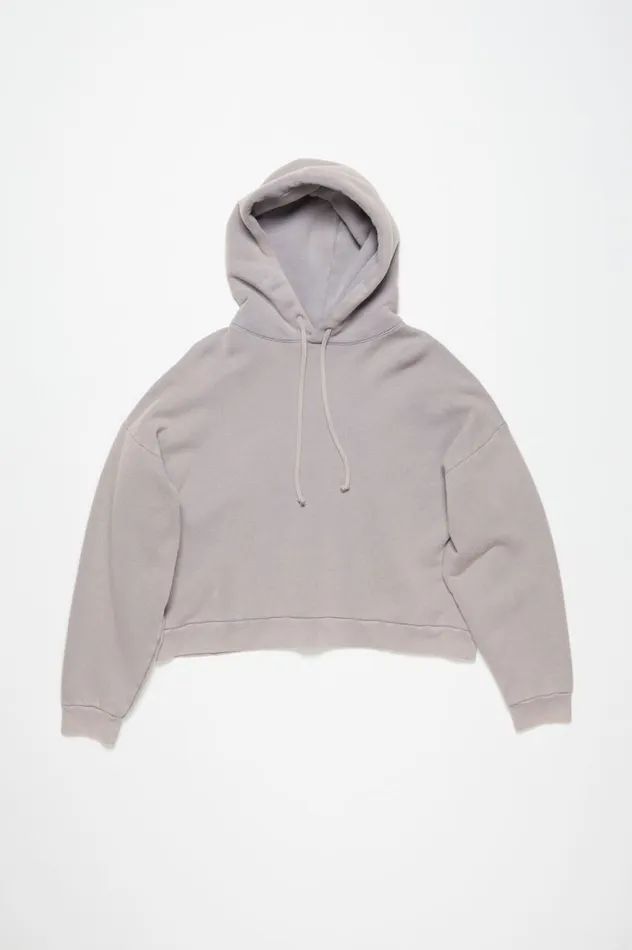 Acne Studios Hooded Sweater Logo Patch Dusty Purple Men Sweatshirts