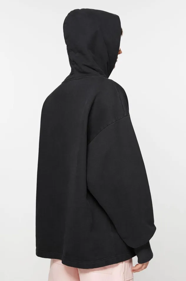 Acne Studios Logo Hoodie Black Men Sweatshirts