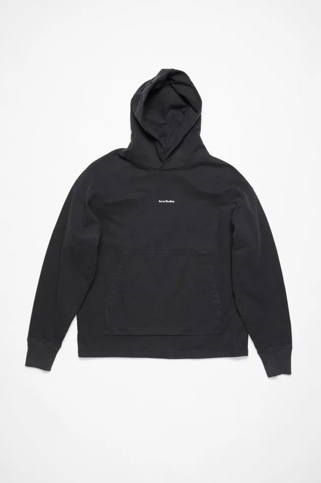 Acne Studios Logo Hoodie Black Men Sweatshirts