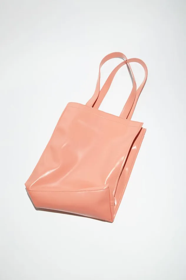 Acne Studios Logo Shoulder Tote Bag Salmon Pink Women Bags