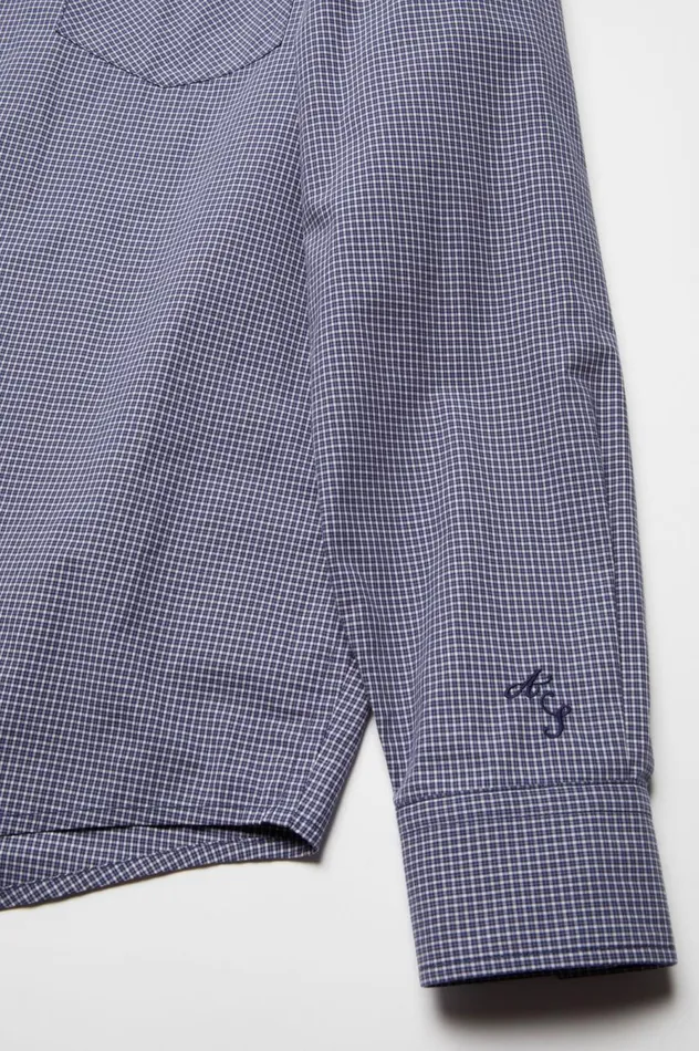 Acne Studios Long Sleeve Shirt Navy Men Shirts