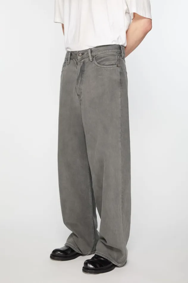 Acne Studios Loose Fit Jeans 8211 1981M Anthracite Grey Men Jeans
