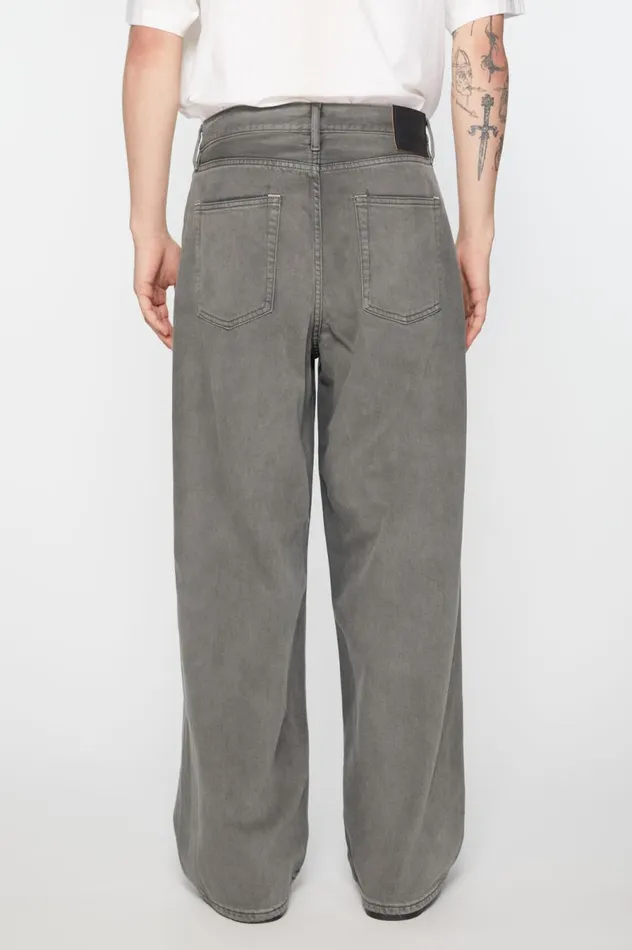 Acne Studios Loose Fit Jeans 8211 1981M Anthracite Grey Men Jeans