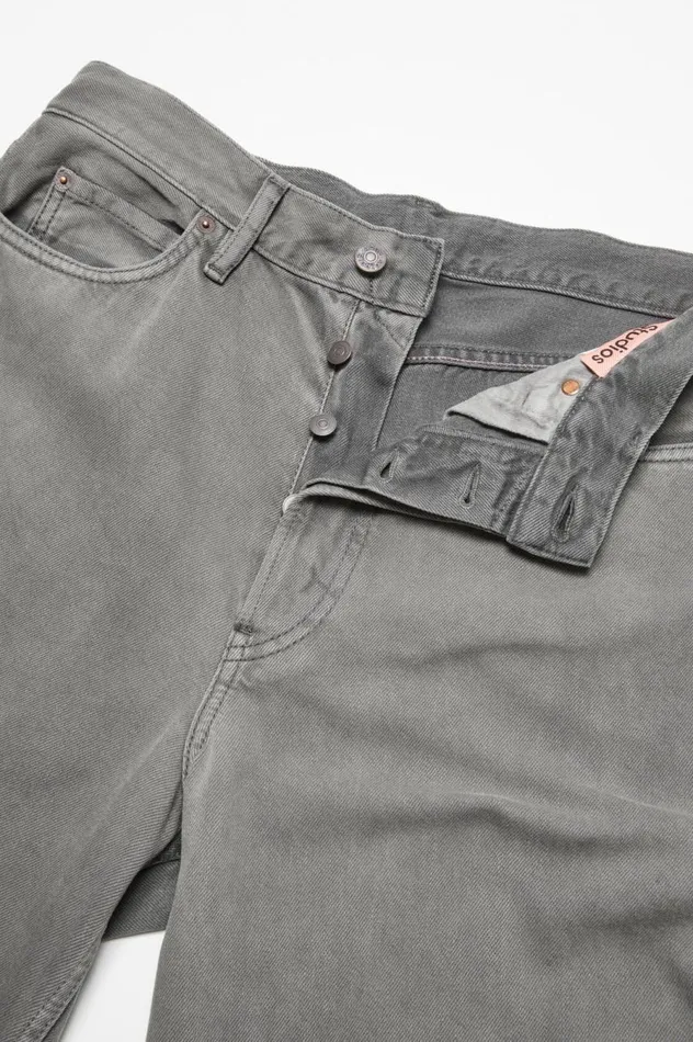Acne Studios Loose Fit Jeans 8211 1981M Anthracite Grey Men Jeans